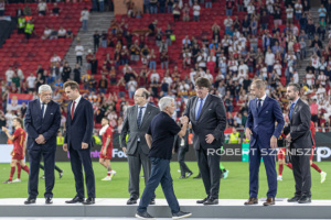 Roma coach José Mourinho aftre the match at the UEFA Europa League final at Puskás Aréna on May 31, 2023 in Budapest, Hungary.

