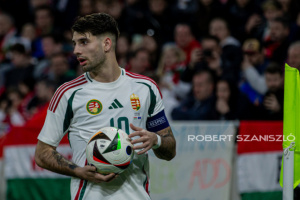 Dominik Szoboszlai of Hungary during the friendly match at Puskás Aréna on March 26, 2024 in Budapest, Hungary.