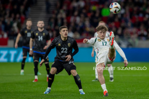 Callum Styles of Hungary during the friendly match at Puskás Aréna on March 26, 2024 in Budapest, Hungary.
